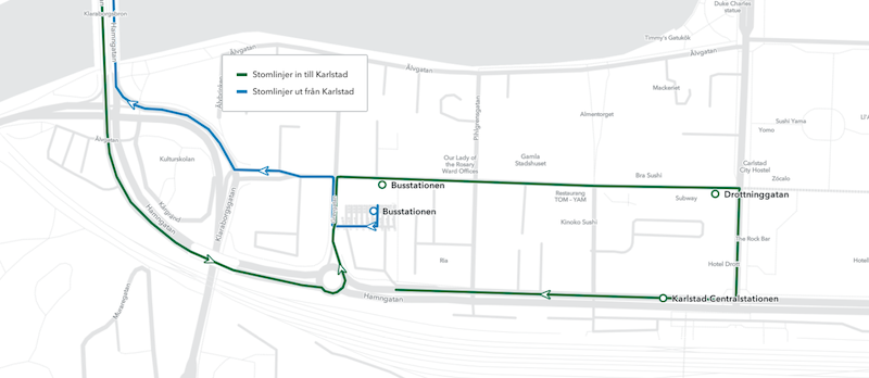 Stomlinjer drottninggatan