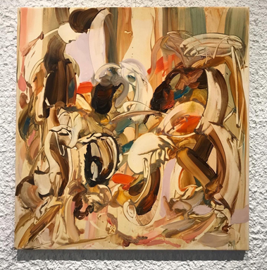 Konstnär Karin Westmans verk Brännland I