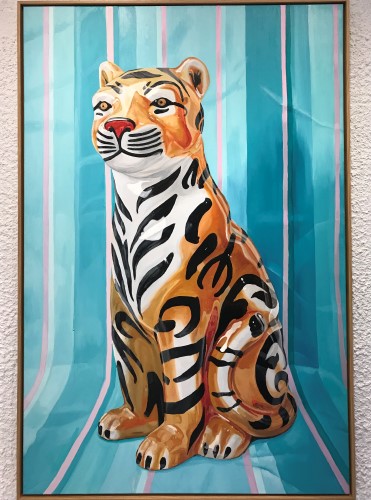 Konstnär Thomas Hanssons verk The living room roar