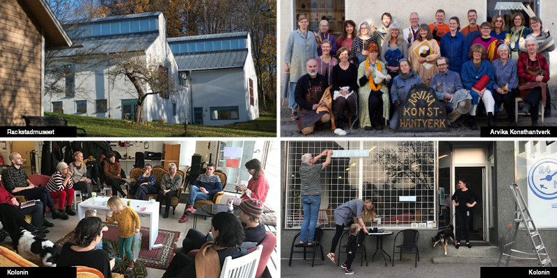 Kollage Rackstadmuseet, Kolonin och Konsthantverkarna i Arvika