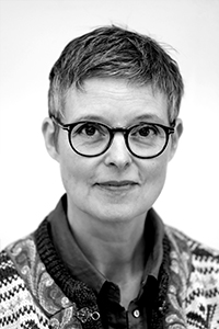 Svartvit bild av Liselott Fjellheim.