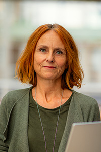 Porträtt av Annica Arvidsson biblioteksutvecklare