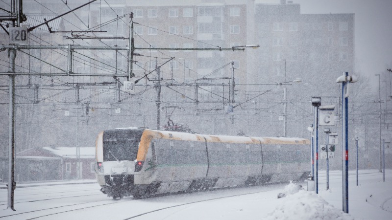 Tåg vinter