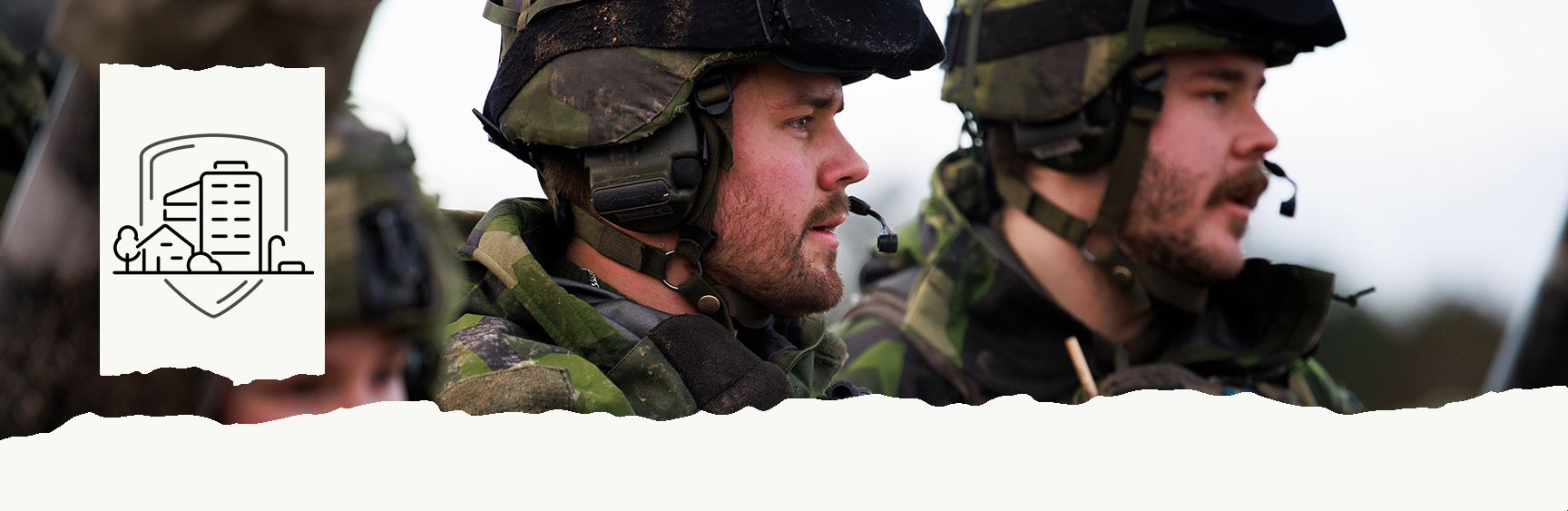 Swedish soldiers standing