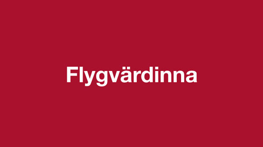 Flygvärdinna.