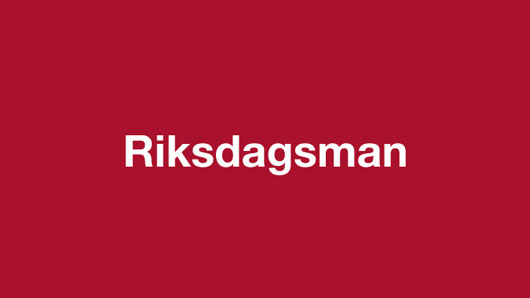Riksdagsman.