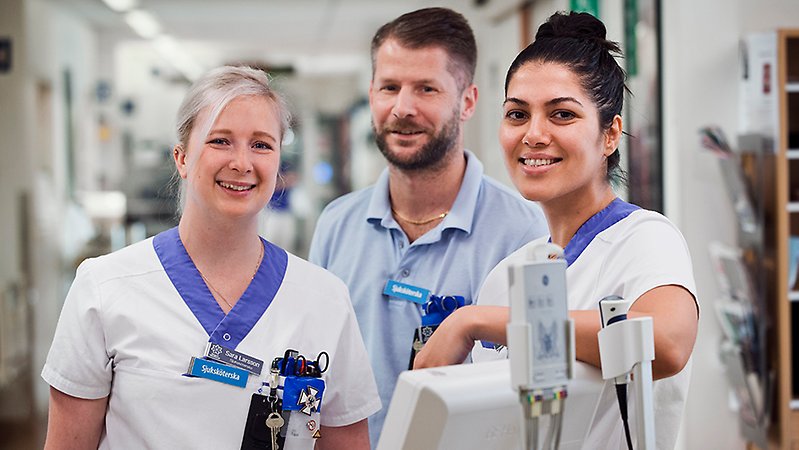 Tre sjuksköterskor.