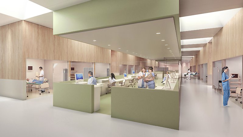 Visualisering akuttorget Nya CSK