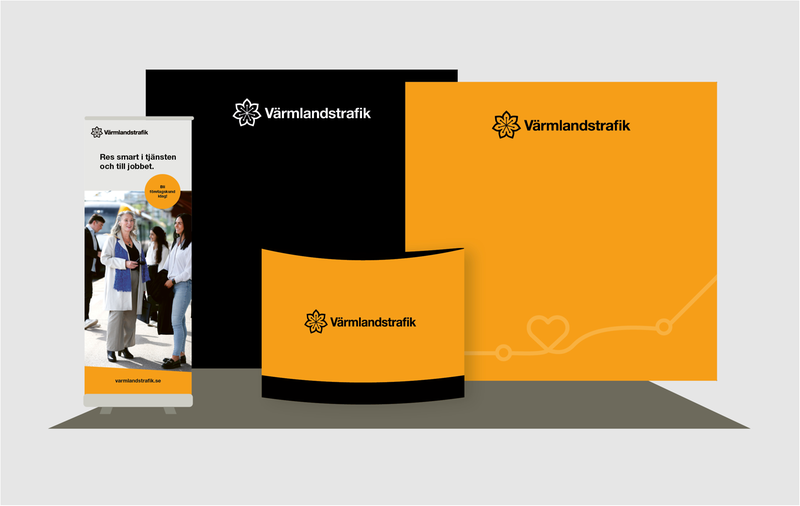 Exempel på mässmaterial.